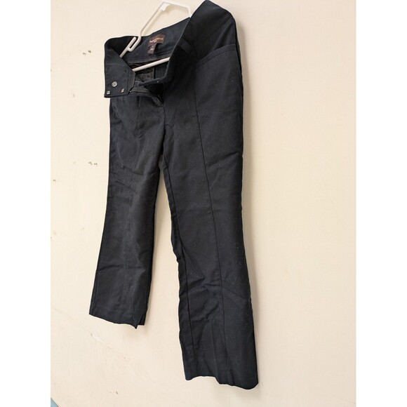 Dana Buchman Black Stretch Straight Leg Dress Pants Women's Size 4 Mid Rise - Picture 3 of 9